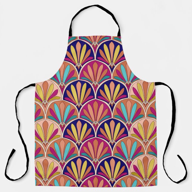 Indian Traditional Textile Illustration Apron (Front)