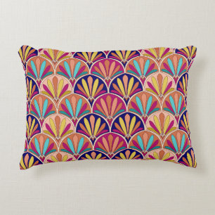 Indian Traditional Textile Illustration Decorative Cushion