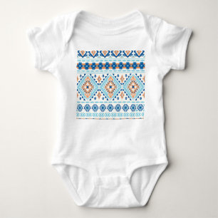Indian Tribal Rug Ornament Pattern Baby Bodysuit