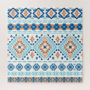 Indian Tribal Rug Ornament Pattern Jigsaw Puzzle