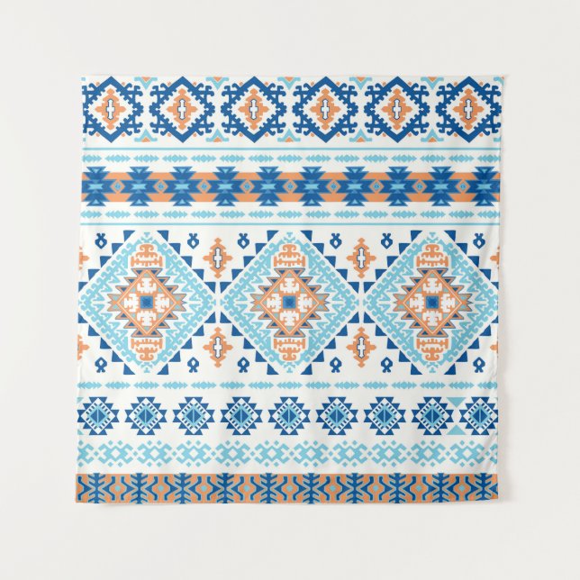 Indian Tribal Rug Ornament Pattern Tapestry (Front)