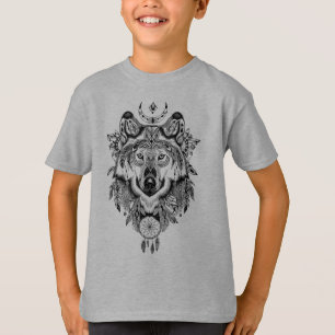 Indian Tribal Wolf T-Shirt