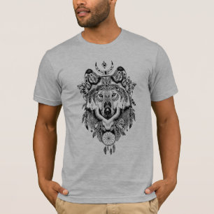 Indian Tribal Wolf T-Shirt