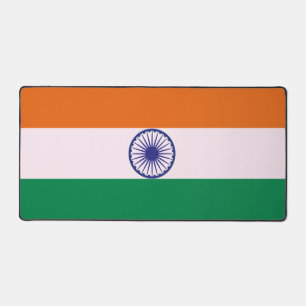Indian Tricolour Tiranga Flag Desk Mat