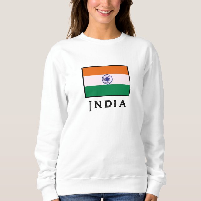 Indian Tricolour Tiranga Flag Sweatshirt (Front)