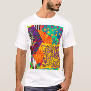 Indian Turkish Festive Patchwork Mandala T-Shirt