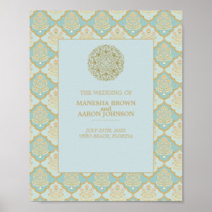 INDIAN TURQUOISE - Wedding Poster