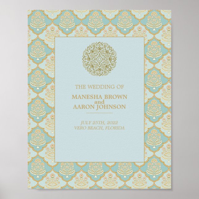 INDIAN TURQUOISE - Wedding Poster (Front)