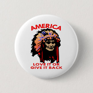 Indian USA Love Give Back 6 Cm Round Badge