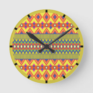 Indian Vibrant Round Clock