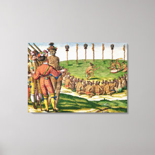 Indian Victory Ceremony, from 'Brevis Canvas Print