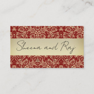 Indian Wedding Business Cards