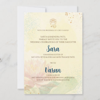 Indian wedding card Digital Hindu Wedding card