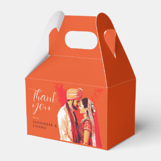 Indian Wedding Couple Save The Date Favour Box