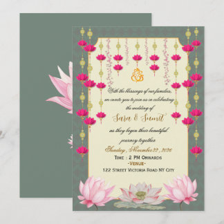 Indian Wedding Digital Invitation Editable