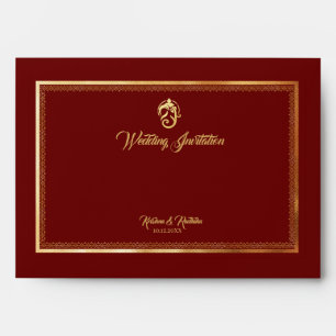 Indian Wedding Ethnic Luxury Envelope