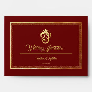 Indian Wedding Ethnic Luxury Envelope