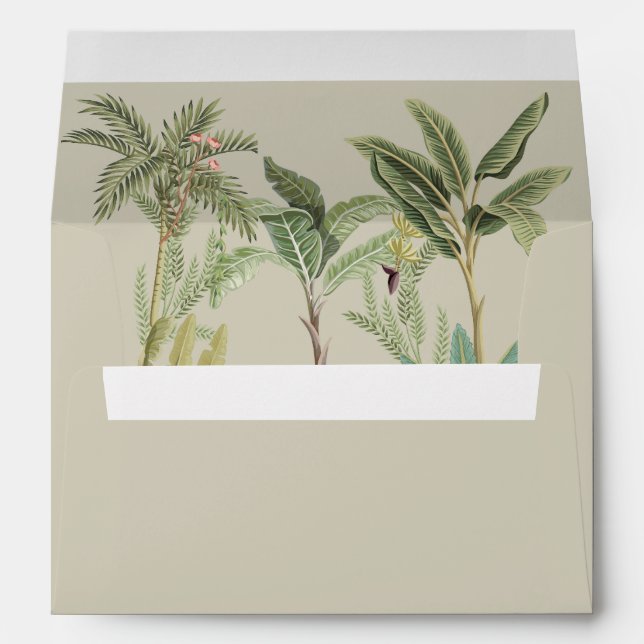 Indian wedding invitation Envelope Pichwai theme (Back (Bottom))