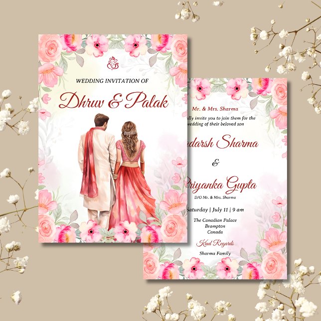 Indian wedding invitation Hindu wedding invitation (Creator Uploaded)