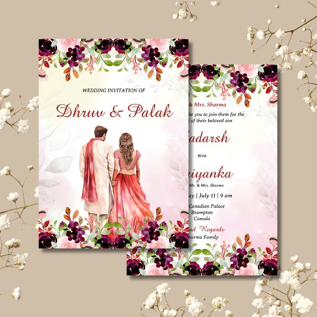 Indian wedding invitation Hindu wedding invitation (Creator Uploaded)
