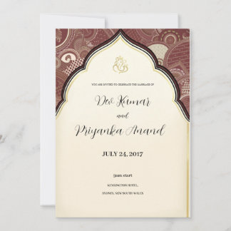 Indian wedding invite