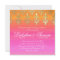 Indian Wedding Invite Damask Gold Pink Orange