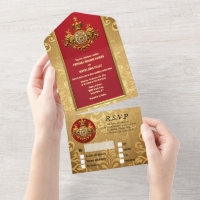 Indian wedding maroon gold damask elephants luxury