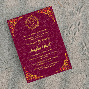 Indian Wedding Reception Invitation