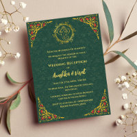 Indian Wedding Reception Invitation