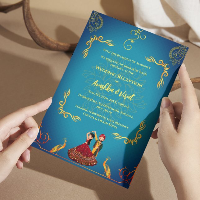 Indian Wedding Reception Invitation (Creator Uploaded)