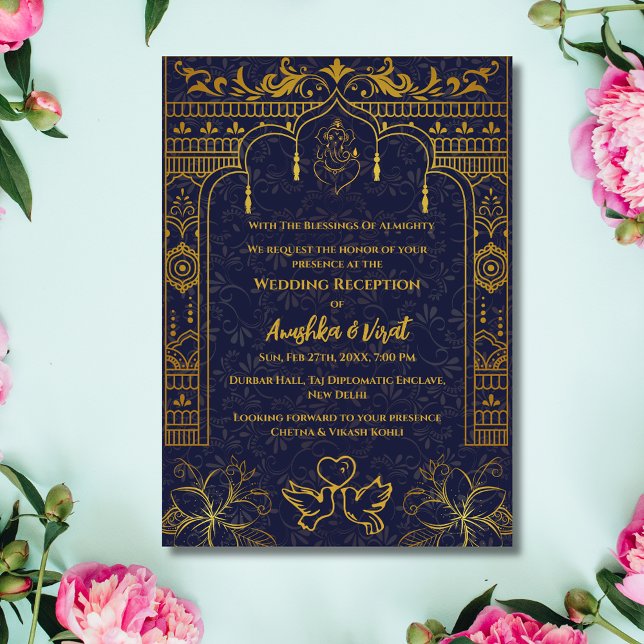 Indian Wedding Reception Invitation (Creator Uploaded)