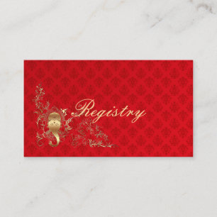 Indian Wedding - Registry Card