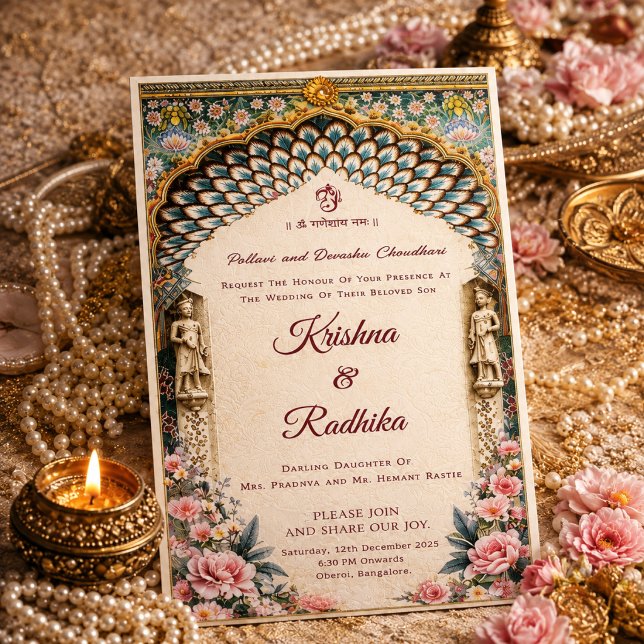 Indian wedding Royal ethnic luxury invitation (Creator Uploaded)