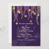 Indian Wedding Sangeet Night Ceremony Invitations