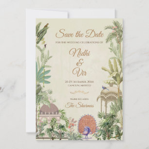Indian wedding Save the date Invitation Digital