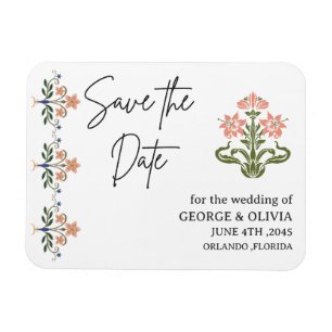 Indian Wedding Save the Date Magnet