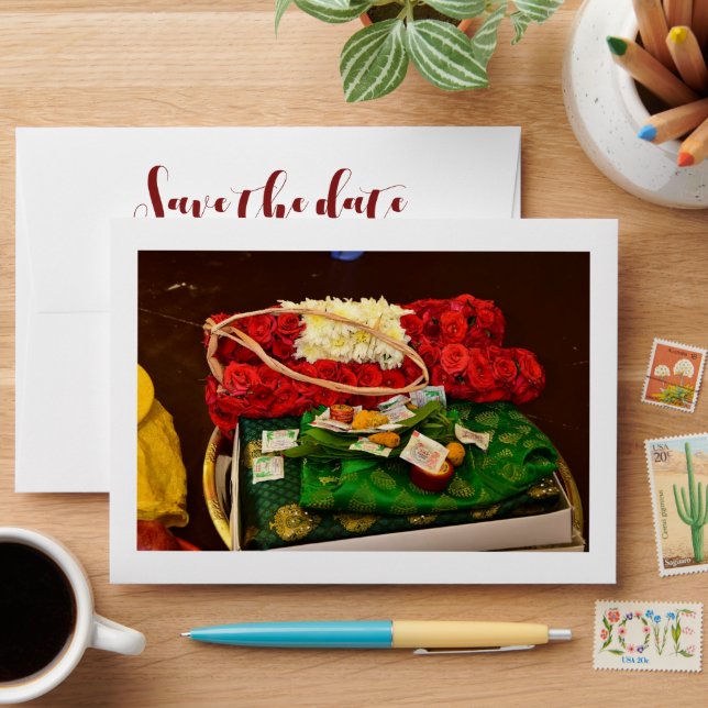 Indian Wedding Theme Envelope (Desk)