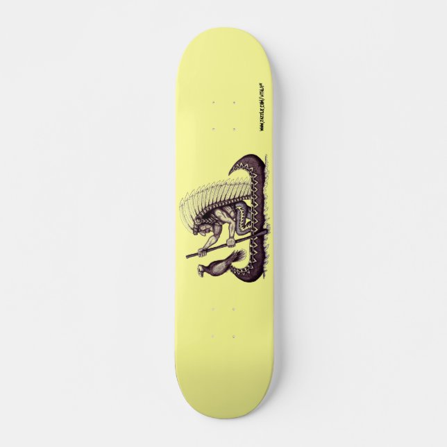 Indian with eagle graphic art cool skateboard (Front)