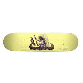 Indian with eagle graphic art cool skateboard