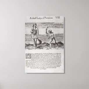 Indian Woman and Young Girl Canvas Print