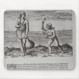 Indian Woman and Young Girl Mouse Pad