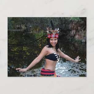 Indian Woman Dancing Postcard