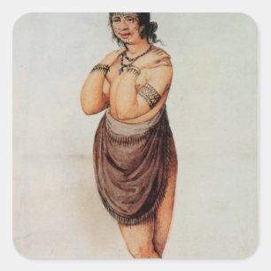 Indian Woman Square Sticker