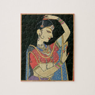 Indian Woman, Vintage Style Jigsaw Puzzle
