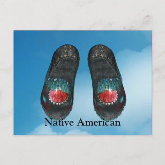Indian Womans Moccasins Postcard