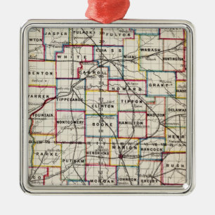 Indiana 2 metal tree decoration