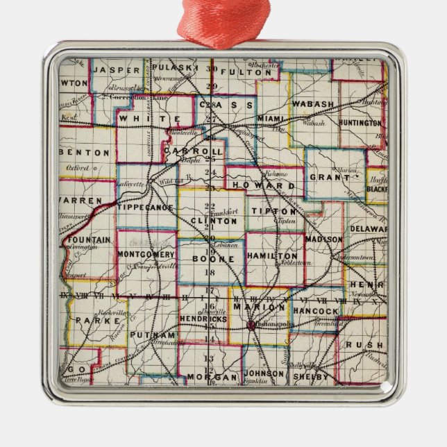 Indiana 2 metal tree decoration (Front)