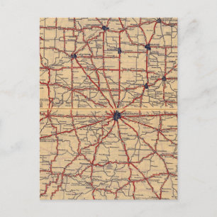 Indiana 5 postcard