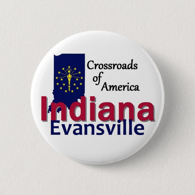 INDIANA 6 CM ROUND BADGE (Front)
