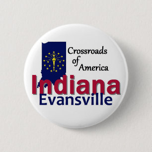INDIANA 6 CM ROUND BADGE